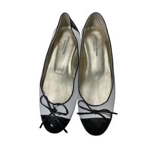 Andrea Carrano Black White Ballet Flats Women's Size 40